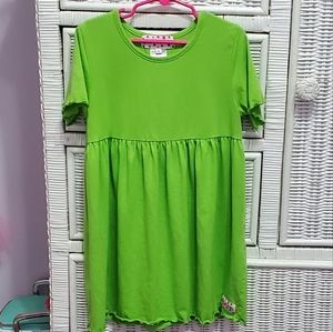 Ruffle Girl Green Dress Size 8